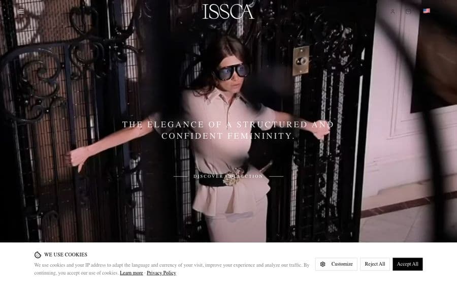 ISSCA — Womenswear: collection, product pages and online checkout.