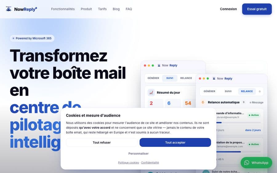 NowReply — An Outlook plug-in that writes, chases and tracks sales email.